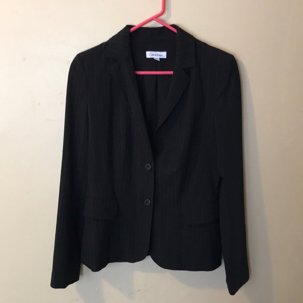 Calvin Klein pinstripe blazer
